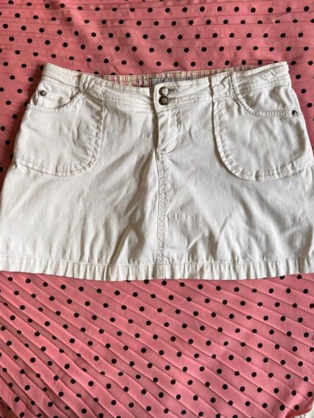 Women's White Cotton Skorts - Classic Summer